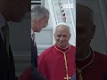 The Pope lands in Spain, and the King and Queen welcome him at Madrid-Barajas Airport