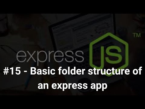 #15 folder structure of backend rest api project with mongodb and express