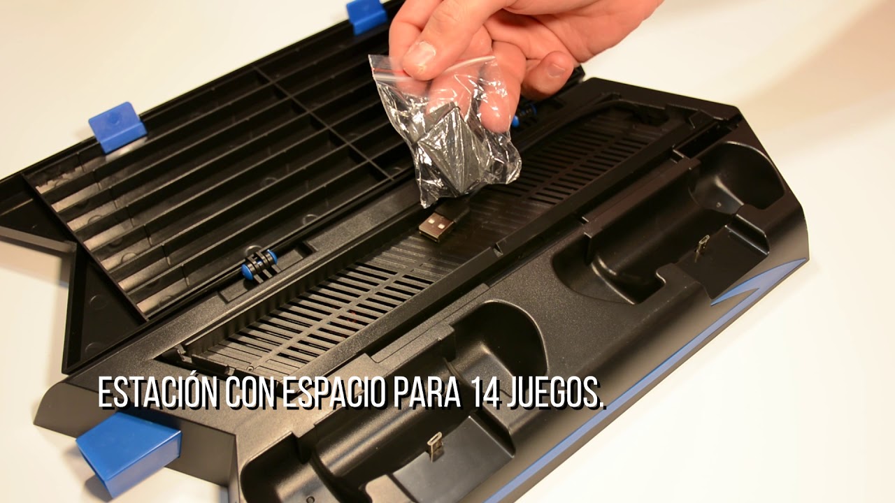 PS4 Slim Base Vertical Enfriadora Apoya Juegos (Negra)