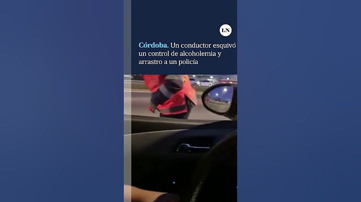 Un conductor esquivó un control de alcoholemia y arrastro a un policía
