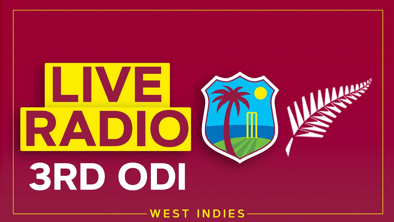 🔴 RADIO | West Indies v New Zealand | 3rd ODI