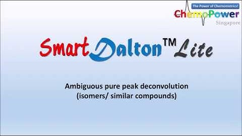 Isomer peaks deconvolution - SmartDalton™Lite