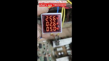 #shorts|Voltage/Frequency/Amp. Meter|Skill development