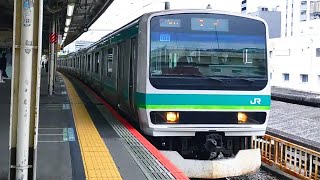 1232H E231系0番台東ﾏﾄ106編成＋東ﾏﾄ126編成  上野入線シーン