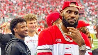 Bronny James fire up Ohio State fans ahead of top-five showdown with Notre Dame