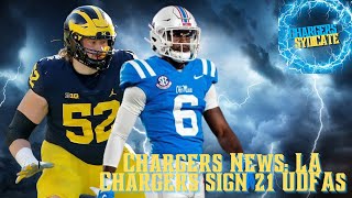 Chargers News: LA Chargers sign 21 Undrafted Free Agents