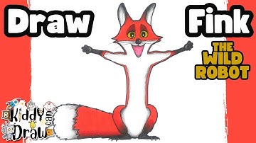 How to Draw Fink from The Wild Robot – Easy Step-by-Step!