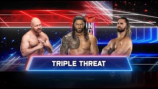 WWE 2K25: Roman Reigns vs Jon Moxley vs Seth Rollins
