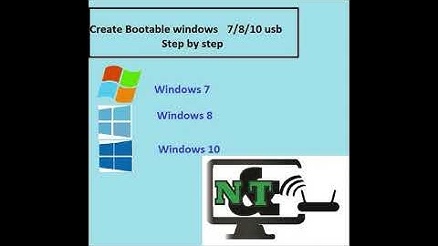 CREATE BOOTABLE WINDOWS 7/8/10 USB DRIVE 2020