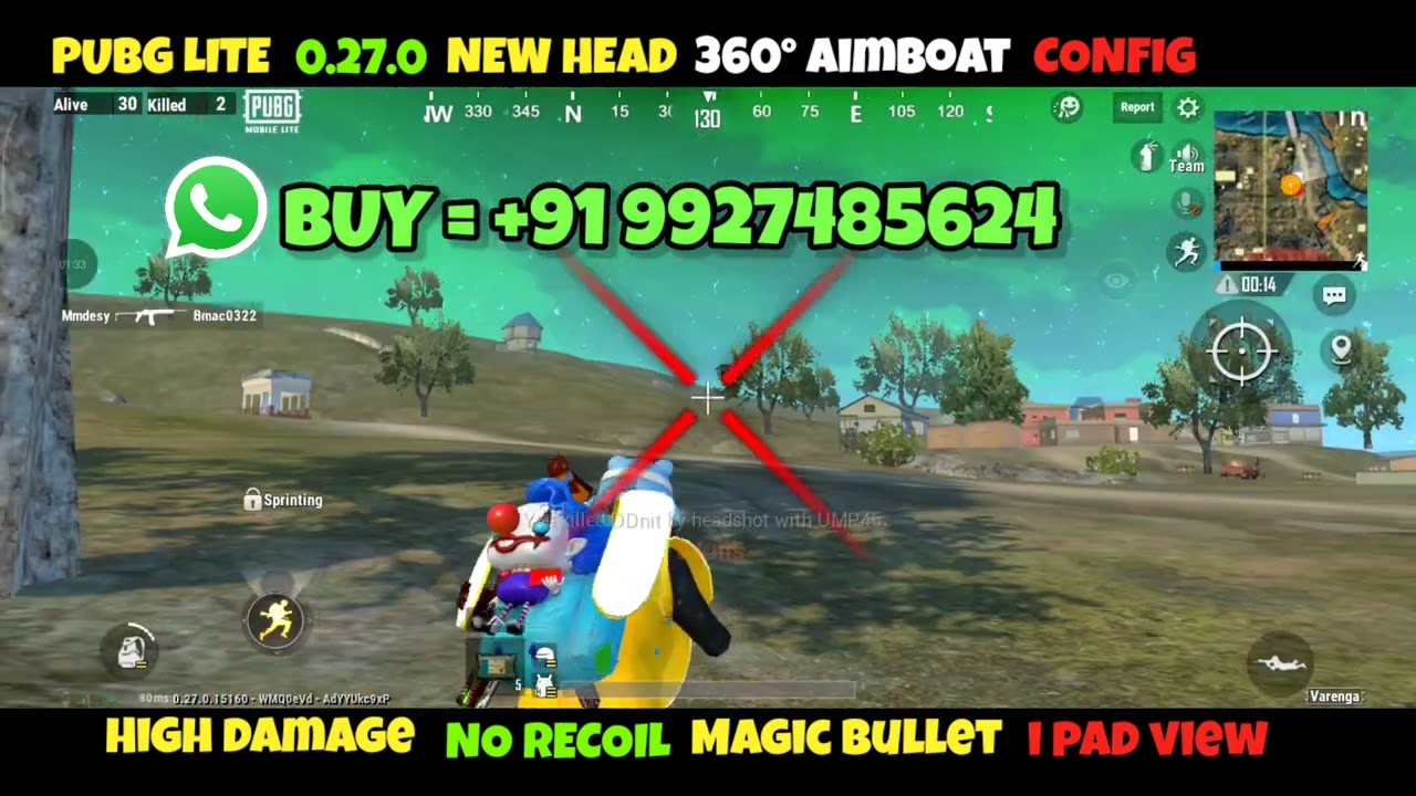 Pubg Lite 360° Aimbot Config 0.27.0  Pubg Lite 0.27.0 Zero Recoil Config  Pubg Lite Config File