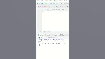 Excluding missing values from analysis in R statistics #Shorts