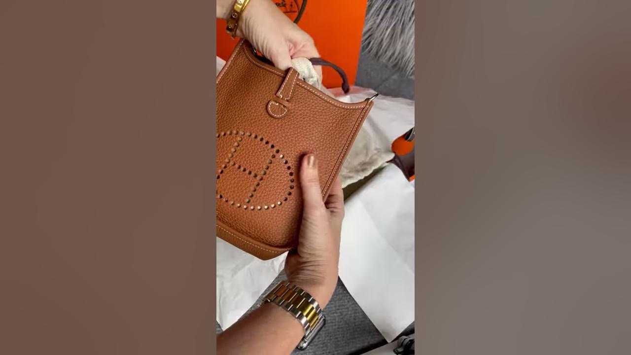 HERMES Evelyne TPM (Color Gold) Bag Unboxing 