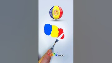 What color do mixed flags make🇷🇴 #colormixing  #satisfyingart #asmart #shorts