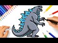 HOW TO DRAW GODZILLA