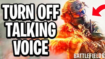How to Turn OFF Talking Voice in Menus Battlefield 6 - PS5/Xbox/PC
