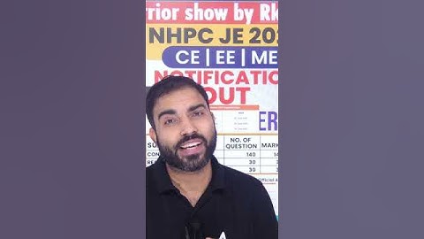 NHPC -JE 2023 Notification out ! | vacancy -388 | Know complete information