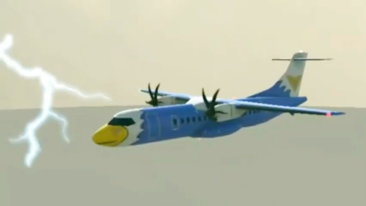 SkyBird Airlines Flight 1617 - Crash Animation || From WanG