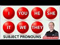 Subject Pronouns in English - Basic English Lesson