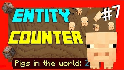 HOW to MAKE👍 an ENTITY COUNTER✅ | Minecraft Bedrock | #7
