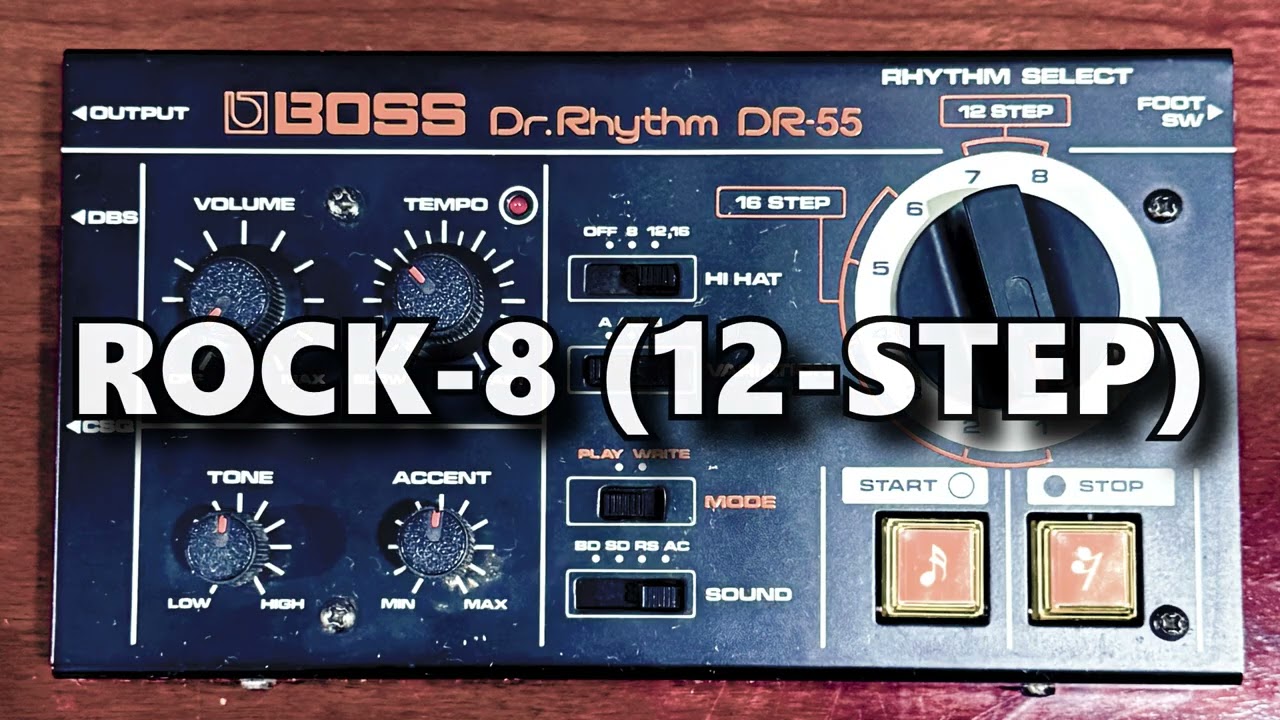 BOSS DR-55 - the 28 classic factory patterns - YouTube