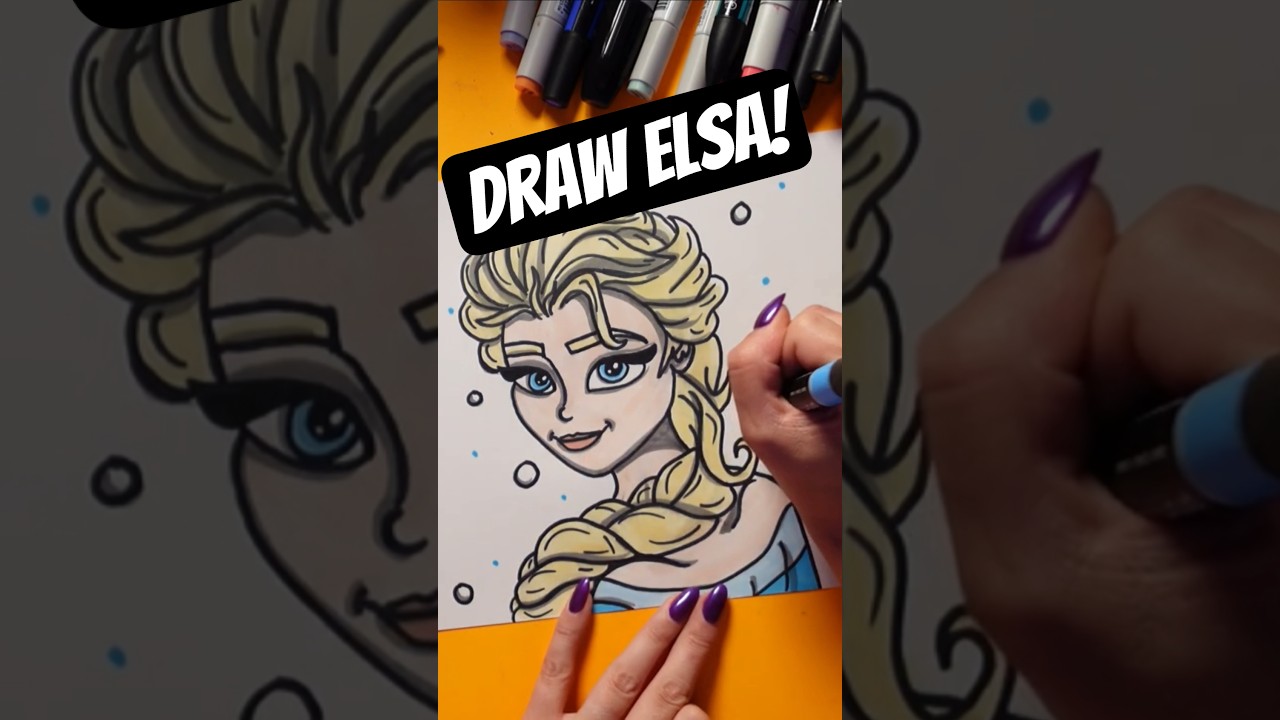Let's draw Elsa from FROZEN