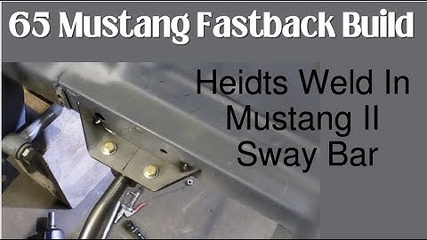 How to Install Heidts Weld in Sway bar 65 Mustang