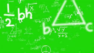 Математические формулы на зеленом фоне