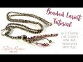 Beaded Lariat with St Petersburg Stitch