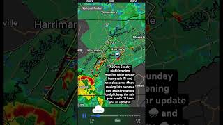 We have thunderstorms ⛈️🌧️ and heavy rain moving through our area #easttennessee #weatherforecast
