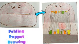 Kids Drawing|Folding puppet
