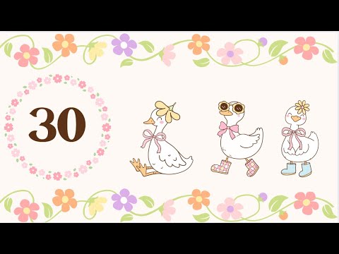 Cute Aesthetic Spring And Summer Ducks 30 Second Timer
