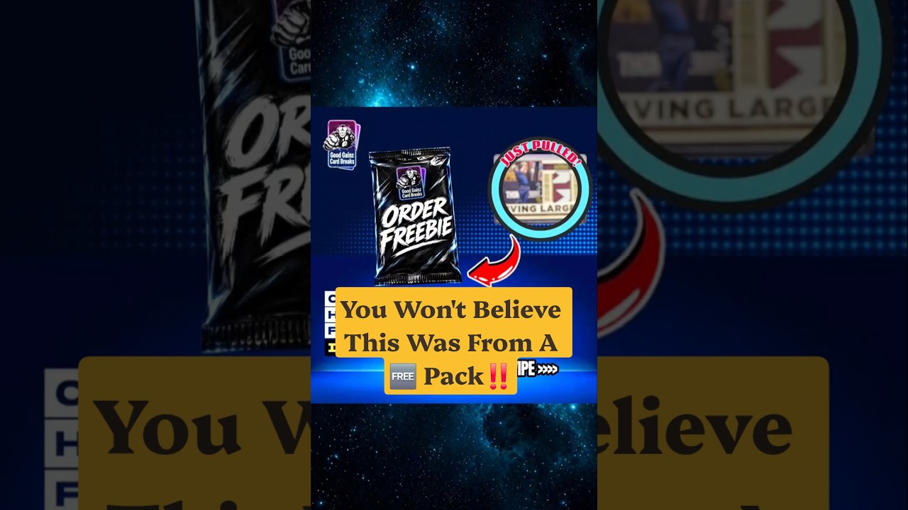 THIS WAS PULLED FROM A 🆓 PACK! #oneofakind #sportscards #free #viral #tiktok #paniniamerica