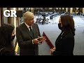 ¿Cómo saludó AMLO a Kamala Harris?