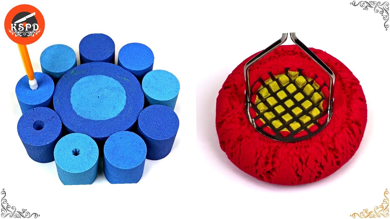 Satisfying Video | How To Make Rainbow Colored Kinetic Sand ASMR Compilations - 13