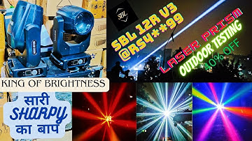 SBL12R V3 BRIGHTNESS KING + LASER PRISM RS4**99 Pair with case Dj Sharpy light Prism Effect DJ Light