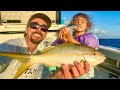 Daddy daughter fishing trip jamaican mikes steamed fish catch and cook