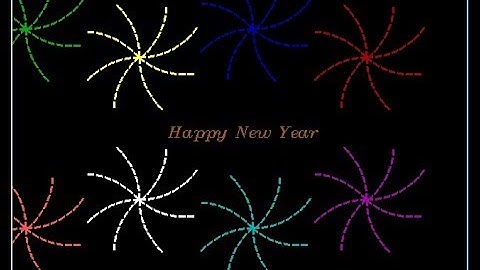 Happy New Year || made with c language