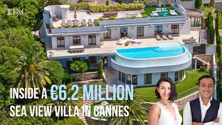 Inside a €6.2 Million Villa with Panoramic Sea Views in Cannes | Property Tour