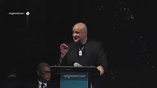 Singer and Songwriter David Draiman speech at the Algemeiner Gala