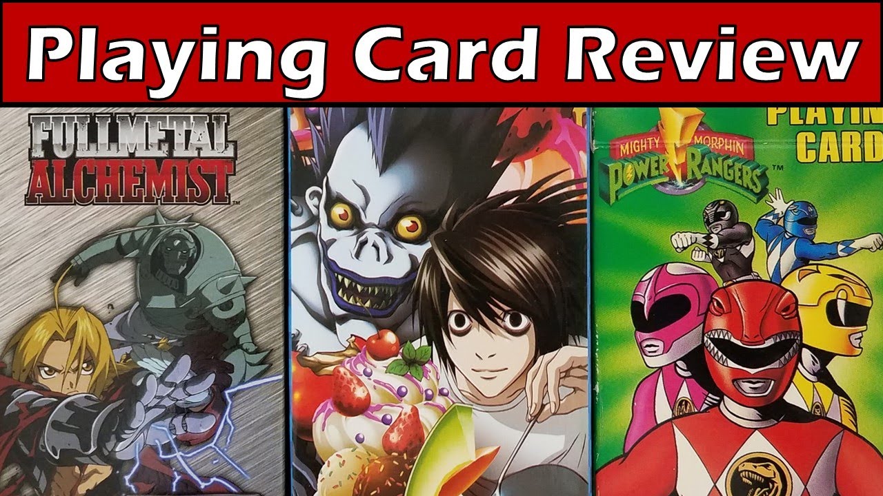 Fullmetal Alchemist, Death Note, and Power Rangers Playing Cards Review ...