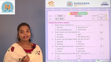 17TH DEC KN CLASS IV ENGLISH AMAZING ASSIGNMENT KEY