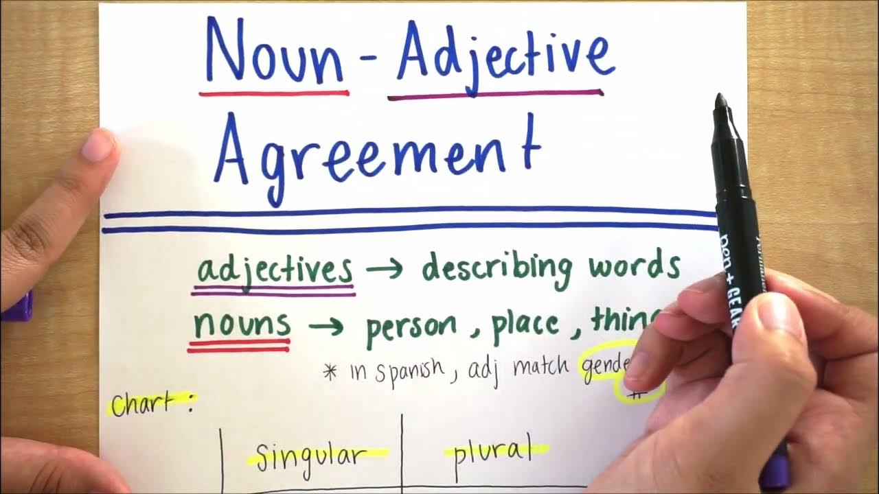 learn-spanish-noun-adjective-agreement-easy-chart-diagram-youtube