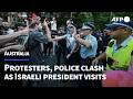 Protesters clash with police at pro-Palestinian protest | AFP