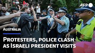 Protesters Clash With Police At Pro-Palestinian Protest Afp