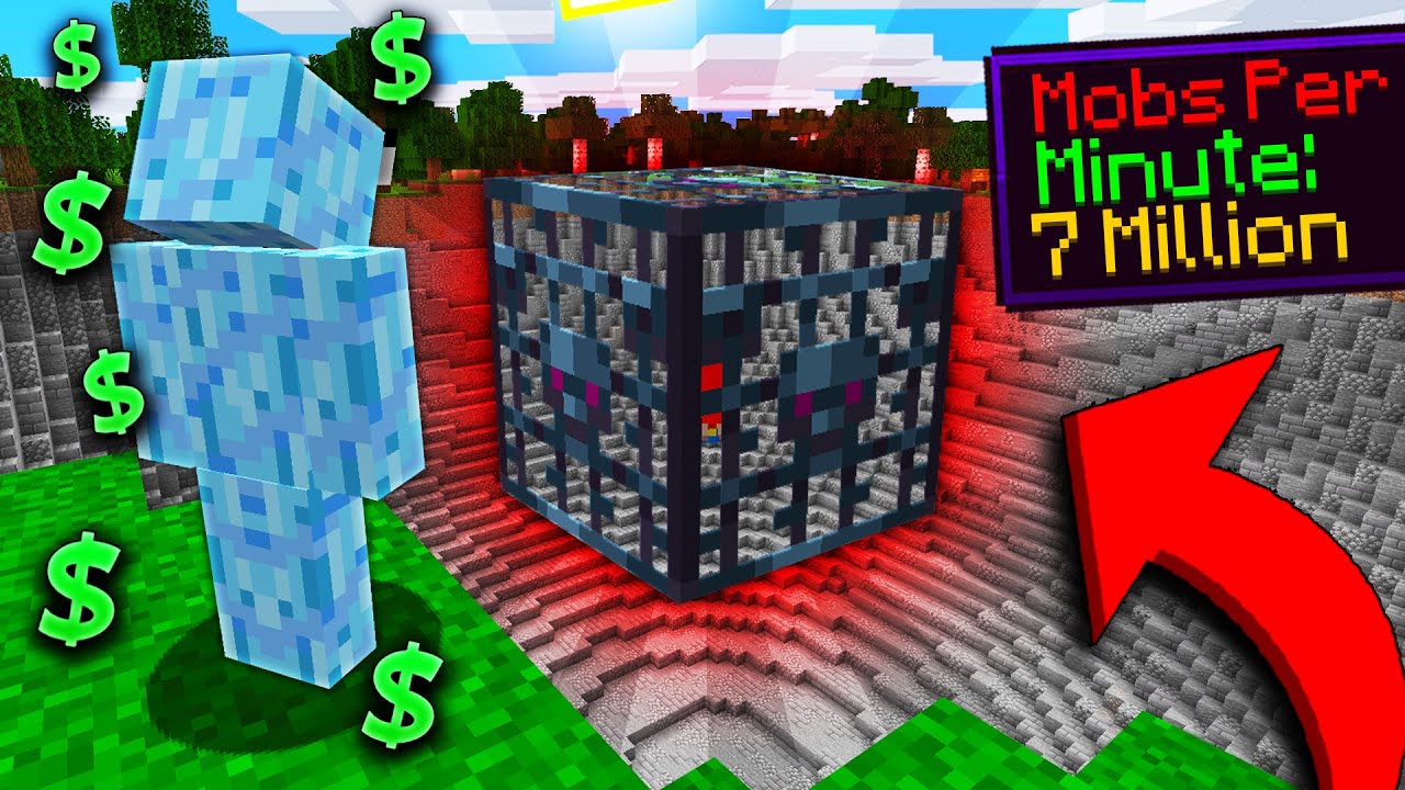 I MAXED OUT A SPAWNER! Minecraft Skyblock YouTube