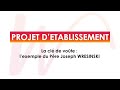 Projet dtablissement du lyce joseph wresinski