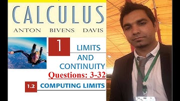 Calculus Ch # 1 Ex # 1.2 Question 3-32 Computing Limits: Howard Anton 10th Edition