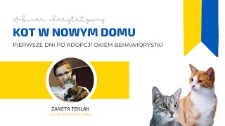 KOT W NOWYM DOMU. PIERWSZE DNI PO ADOPCJI OKIEM BEHAWIORYSTKI