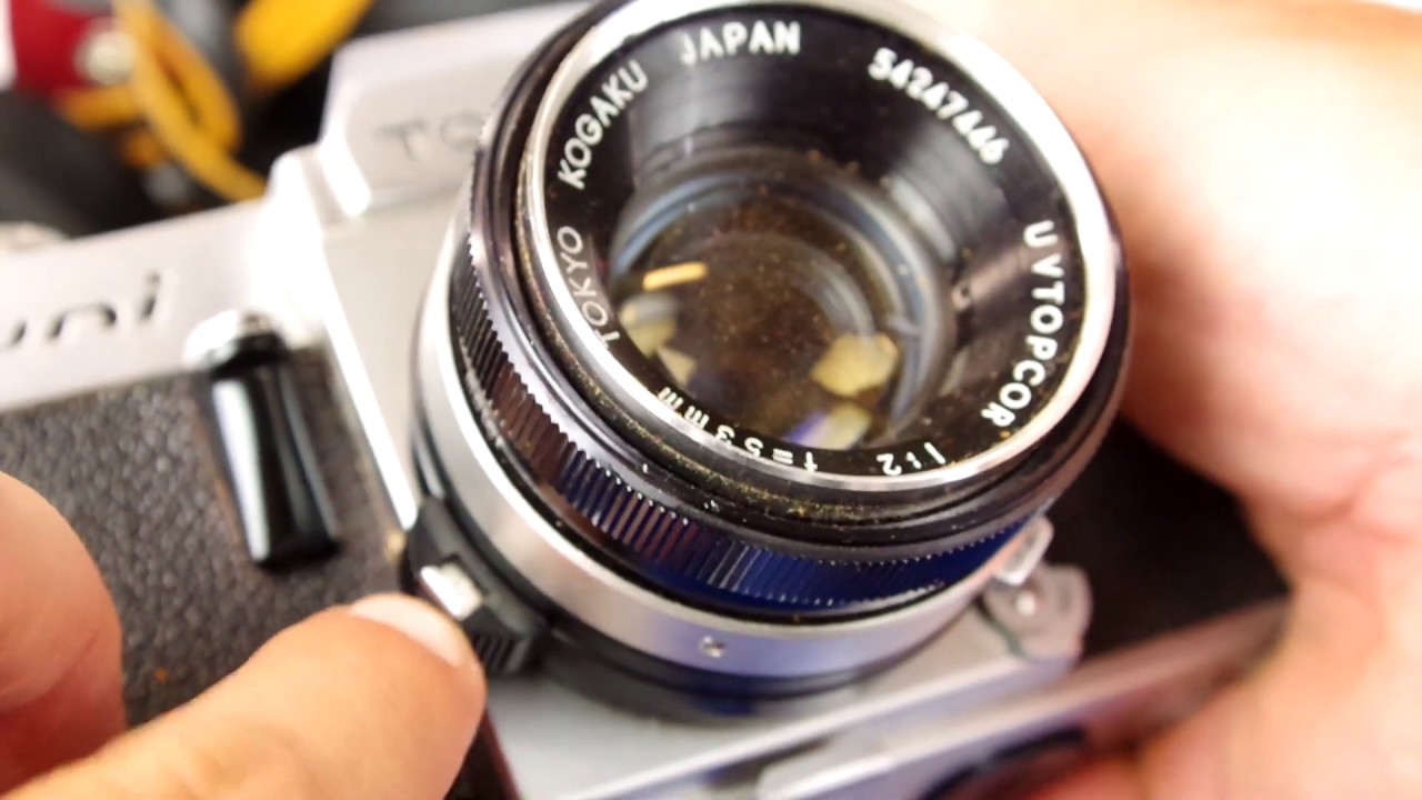 Topcon Uni Vintage 35mm film slr camera overview how to YouTube