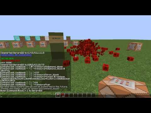 Comandos /setblock y /testforblock - Bloques (Minecraft 1 